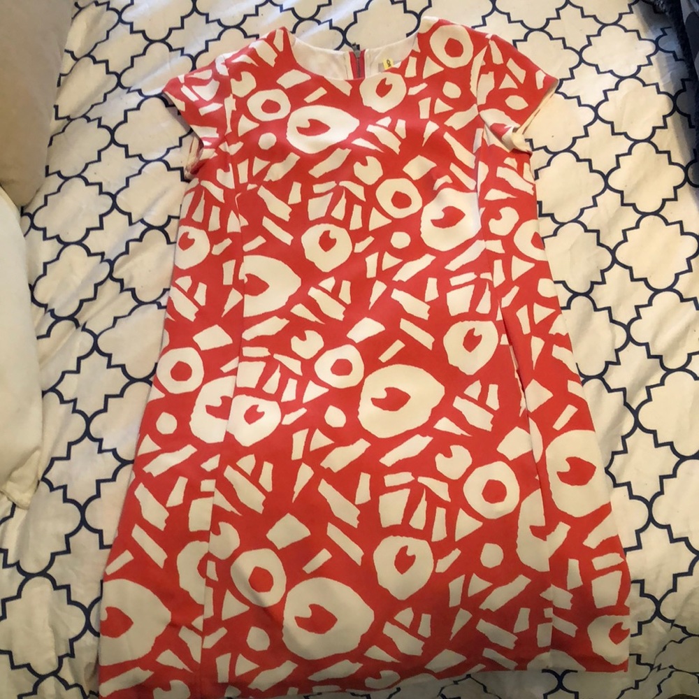 Coral dress from the loft